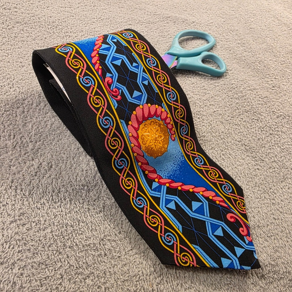 Rush Limbaugh No Boundaries Tie Mens OS Black Blue Pink Silk Tie